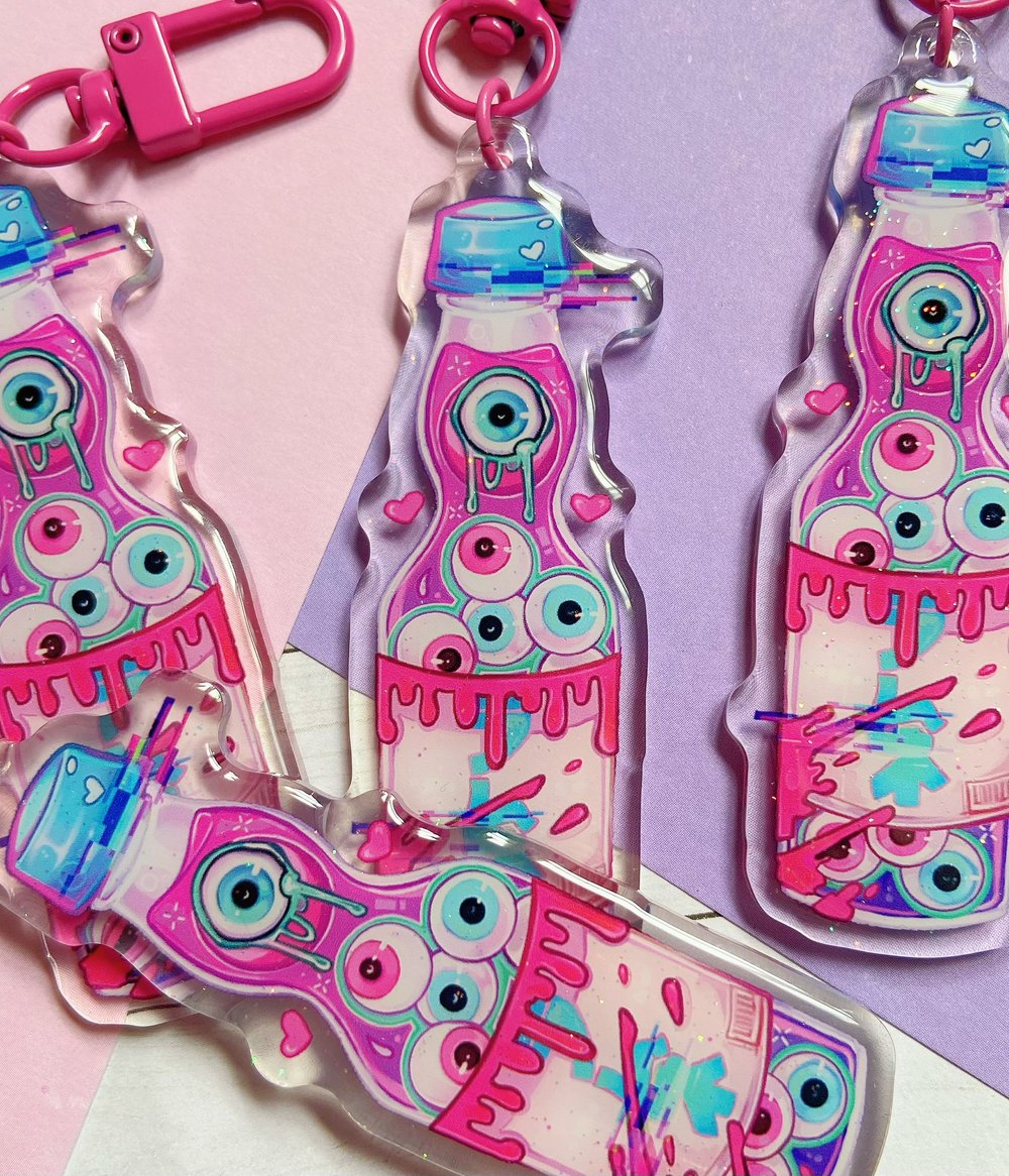 Eyeball Soda | Keychain, Charm