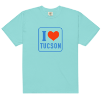 Image 3 of “I Heart Tucson” Unisex garment-dyed heavyweight t-shirt