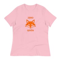 Image 4 of Women's Relaxed T-Shirt, Zero Fox Given T-Shirt | Funny Fox Humor Graphic Tee