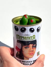 Image 2 of MORENITA OLIVE CANDLE TIN