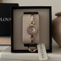 Image 1 of Vintage BULOVA two Tone Watch- NEW IN BOX ⚜️