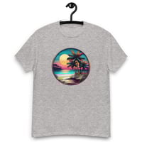 Image 6 of Unisex classic tee, Tropical Beach Sunset tee