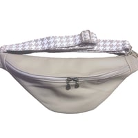 Image 1 of Small stone colour leather bumbag
