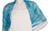 Image of Wrap It ~ sheer floral sequin embroidered sheer wrap-scarves