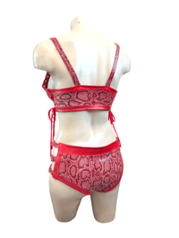 Image 4 of Red snakeskin 2 piece set 
