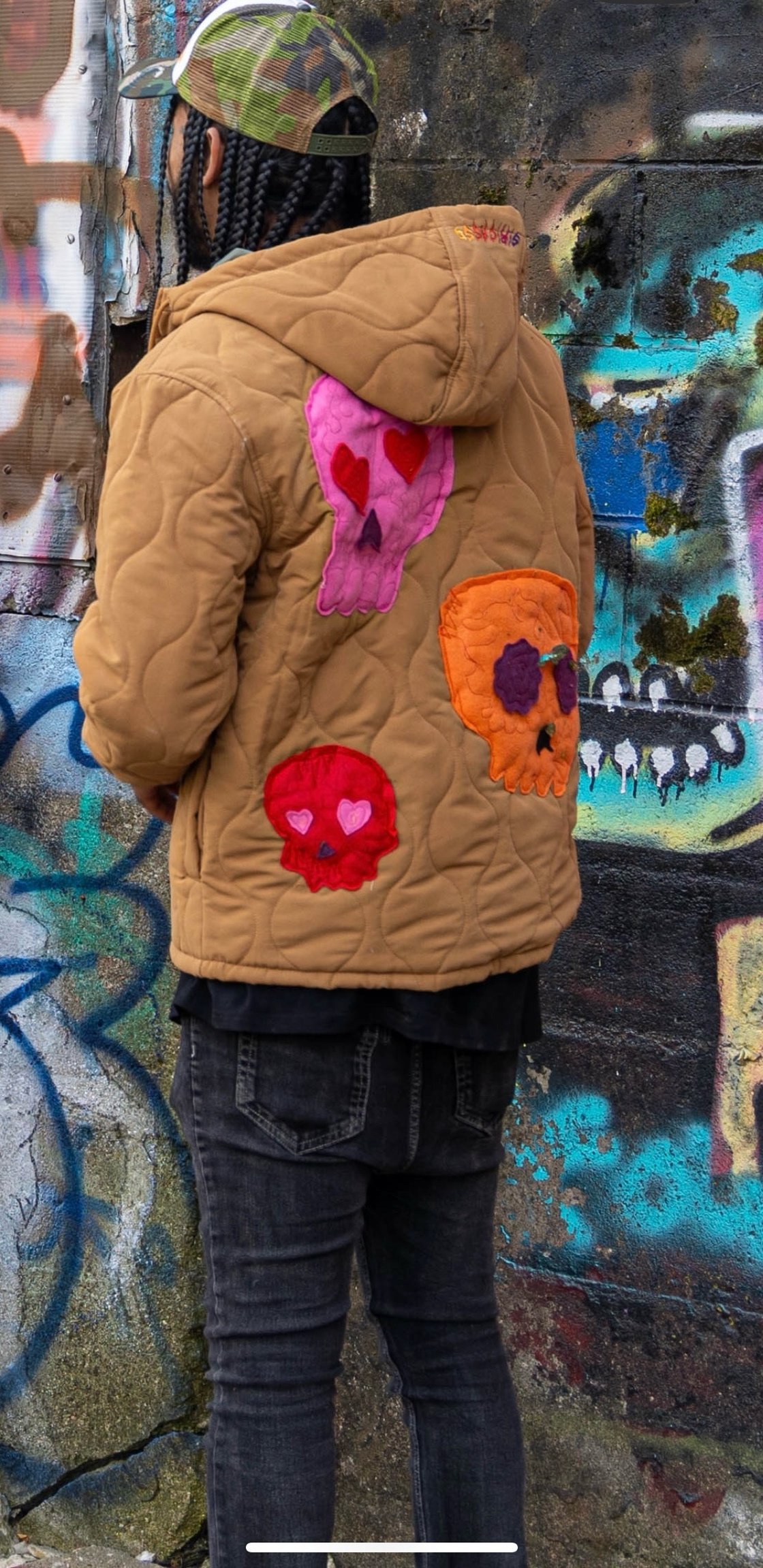 Image of Sugar Skull jacket Red 🕯️☠️