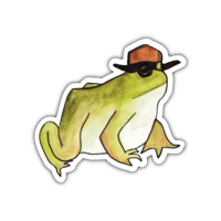 Image 1 of Cowboy Frog - Sticker