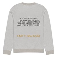 Image 2 of I Can I Am " God First" soft knit crew-neck sweater 