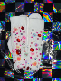 Image 2 of sweetheart scrunch socks 