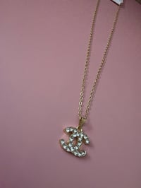 Image 2 of Gold C Necklace 