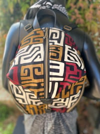 Image 1 of  Designs By IvoryB Backpack Kuba Cloth Ankara Print