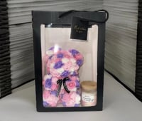 Rose Bear & Candle Gift Set