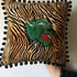 Green Tiger Pom Pom Cushion Cover Image 4