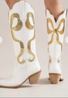 Pre-Order Gold Bow Boots 