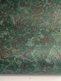Marbled Paper Overmarble on Black & Racing Green - 1/2 sheets