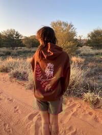 Image 2 of heart on fire hoodie 