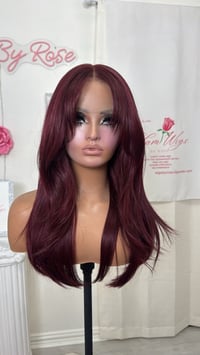 Image 2 of Cherry curtain bangs luxury (ready to ship) 