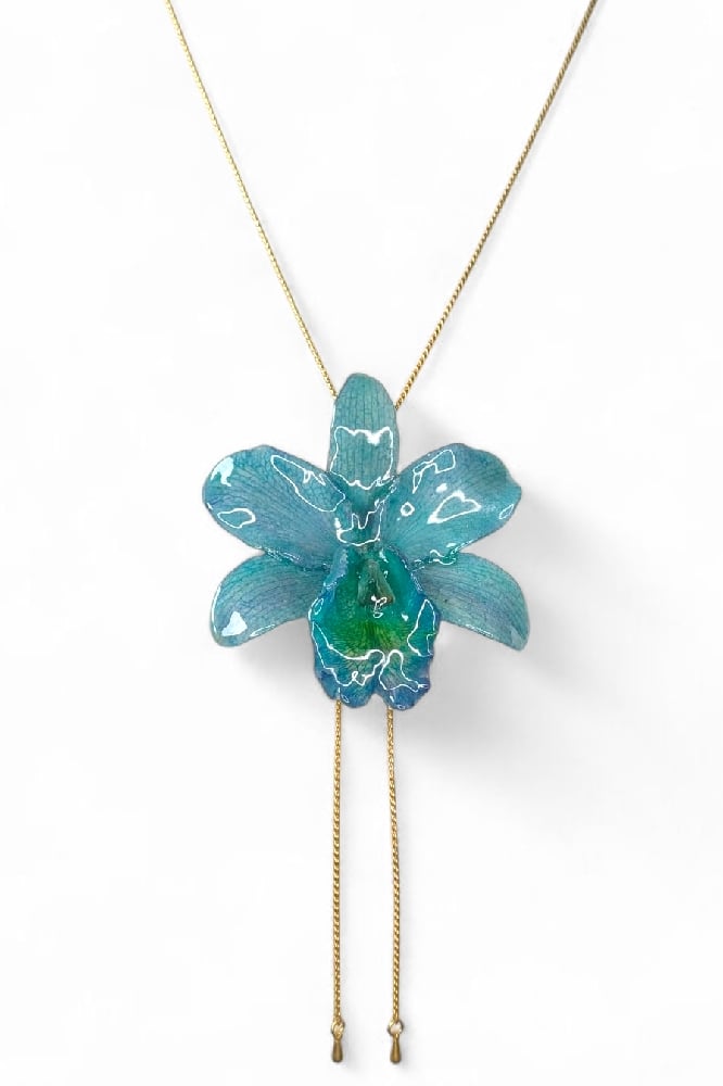 Image of Cattleya Orchid Slider Necklace