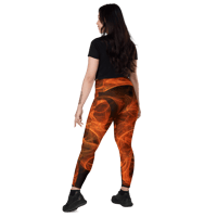 Image 3 of Leggings with pockets (Solar Flare)