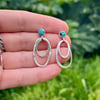Turquoise Linked Earrings
