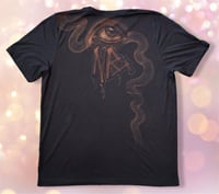 Image 2 of “CUT THROUGH THE HEART” CUSTOM BLEACH PAINTED T-SHIRT XL