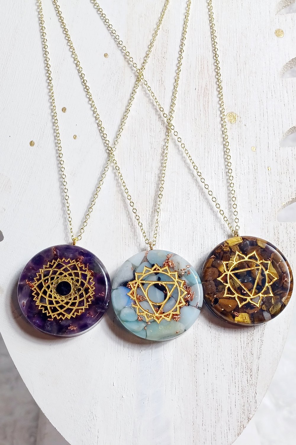 Image of Chakra Orgonite necklaces 