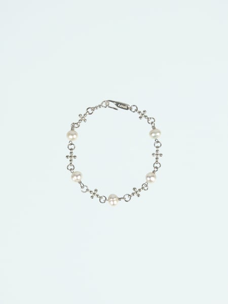 Image of LOWOOL - Plus Pearl Silver Bracelet