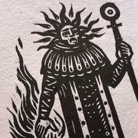 Image 2 of Magus of Sol - Lino Print