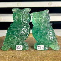 Image 1 of Green Fluorite Owl