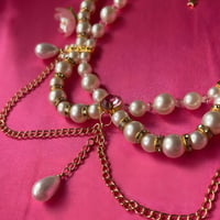 Image 3 of Princess Faux Pearl Necklace 