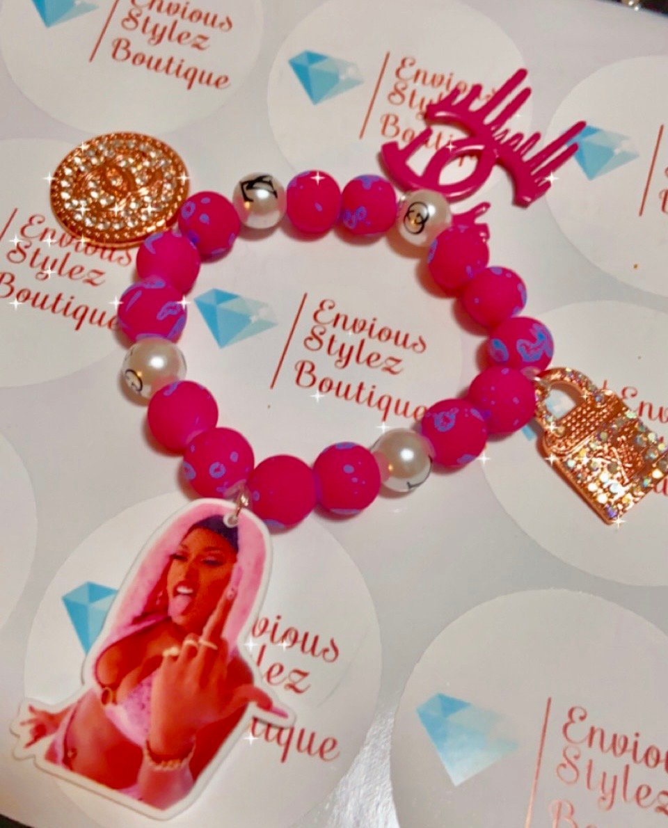 Image of Meg thee stallion beaded bracelet 