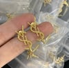 New YSL gold plated Earrings 