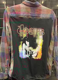 Image 2 of  Vintage Red/Blue/Gold Flannel Shirt The Doors