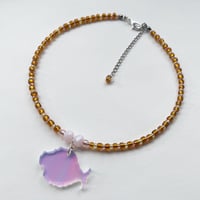 Image 4 of Blush and Gold Ph!sh Necklace