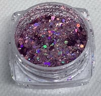 thin glitter pink purple