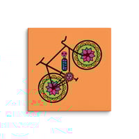 Image 15 of Mexican Day of The Dead, Water is Life, High Resolution Canvas Print with wood backing