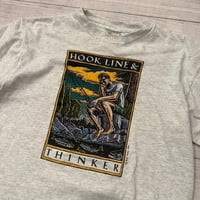 Image 2 of Vintage Ray Troll Hook Line and Thinker Tee - L
