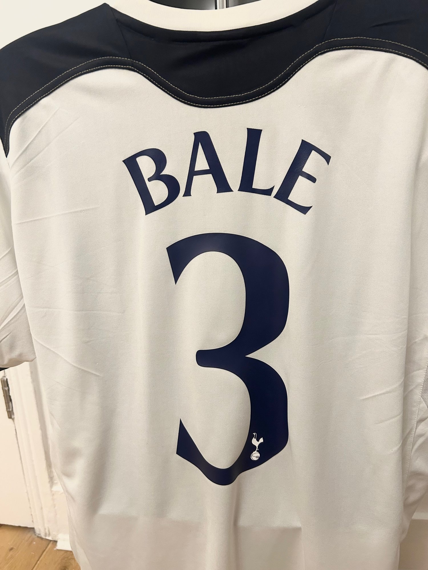 Image of Tottenham Hotspur “BALE 3” 2010/11 Home Cup Shirt + UCL patches (XL)