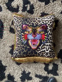 Image 7 of  Angry tiger leopard cushion cover
