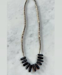 Image 1 of *new* TRIBAL black tourmaline + pyrite