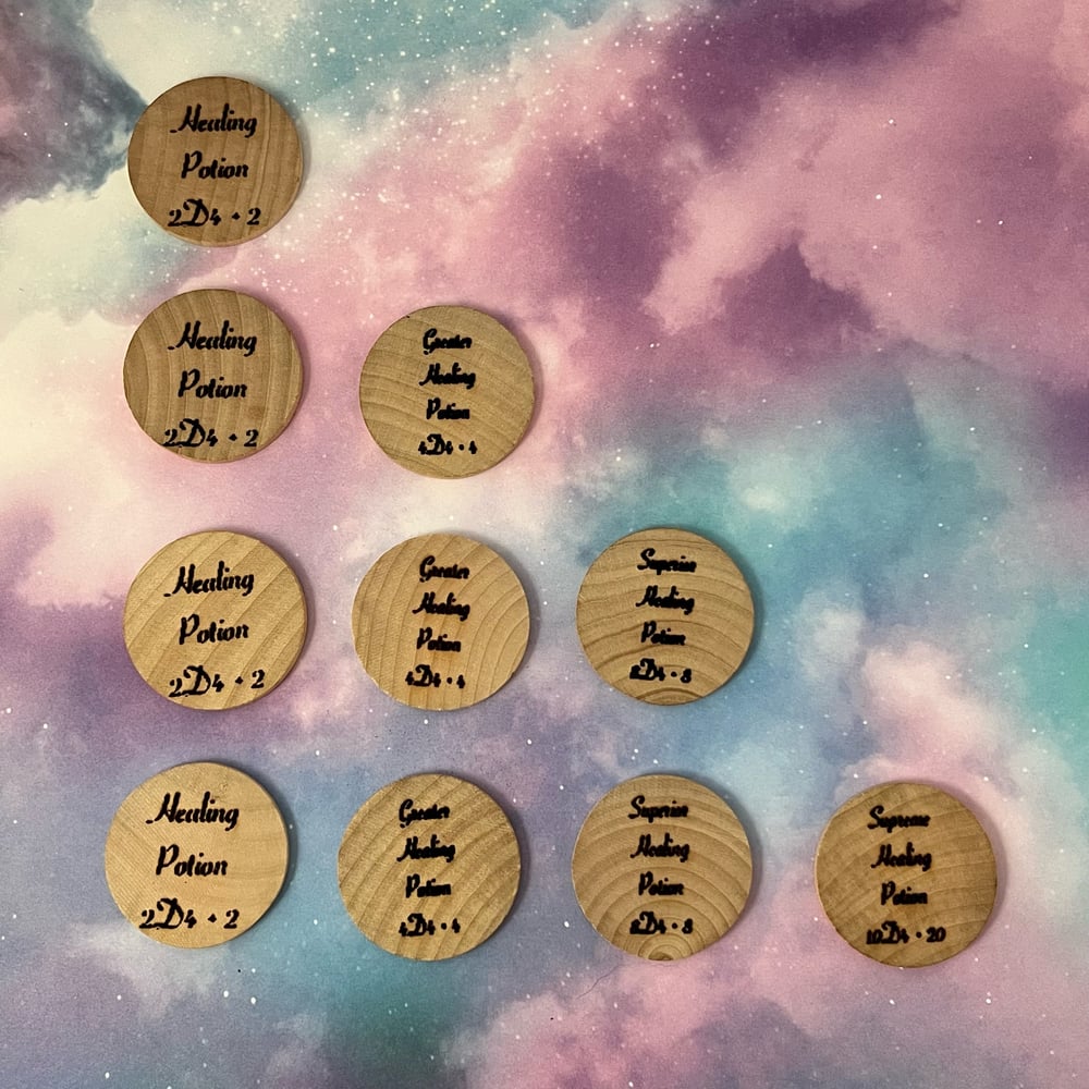 Image of Potion Tokens 10pc Set