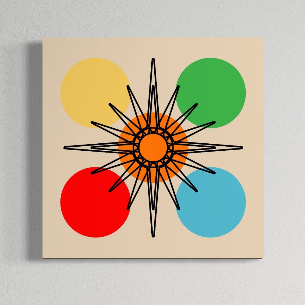 Image of 'Harlequin Starburst' 250gsm Matt Art Print