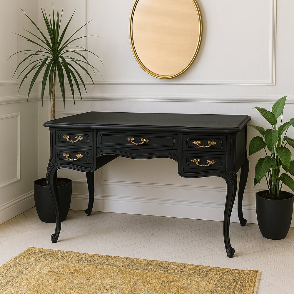 Image of French oak desk/dressing table 