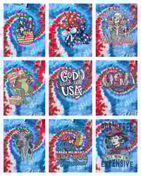 Image 16 of July 4th Tiedye Tees