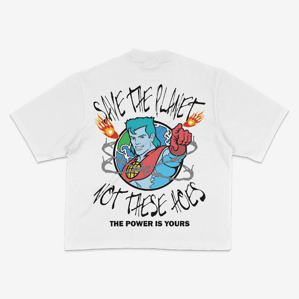 SAVE THE PLANET TEE (WHITE)