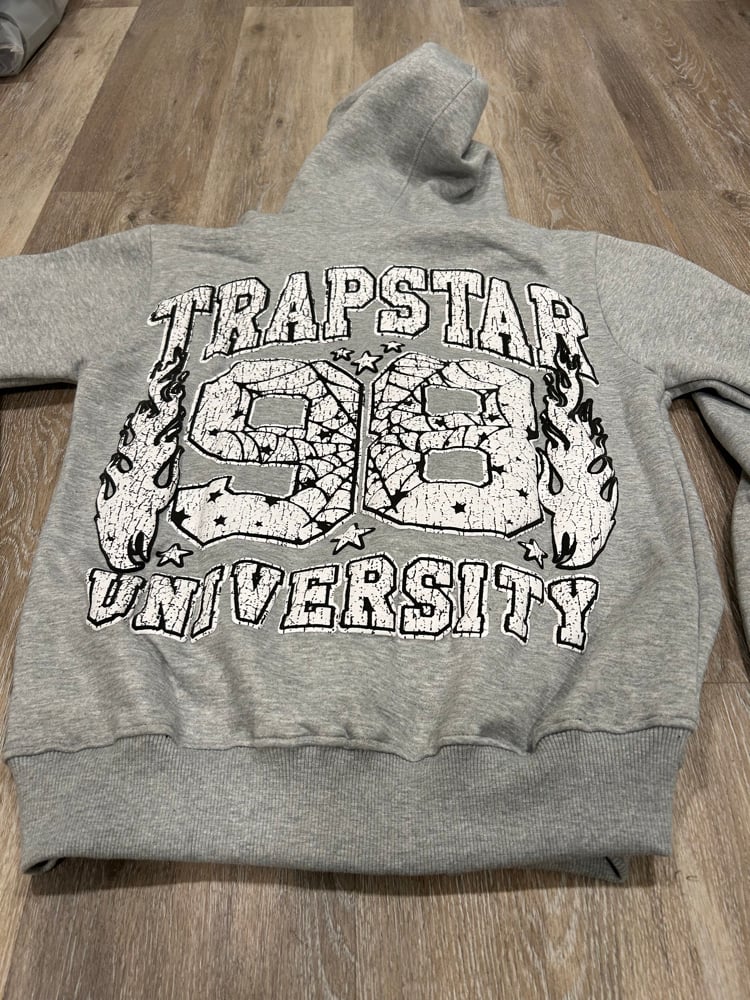 Image of Grey TrapStar University “Puff” Sweatsuit