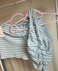 Image 4 of Crochet stripe backless shorts set - 5 colours 