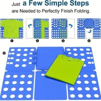 Image 2 of Plastic Clothes Folding Board – Fast Laundry Folder Tool for Adults & Kids