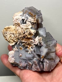 Image 2 of QR Code Fluorite & Barite Specimen #2586