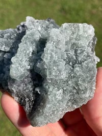Image 2 of Green Fluorite With Sugar Quartz Specimen #1589 
